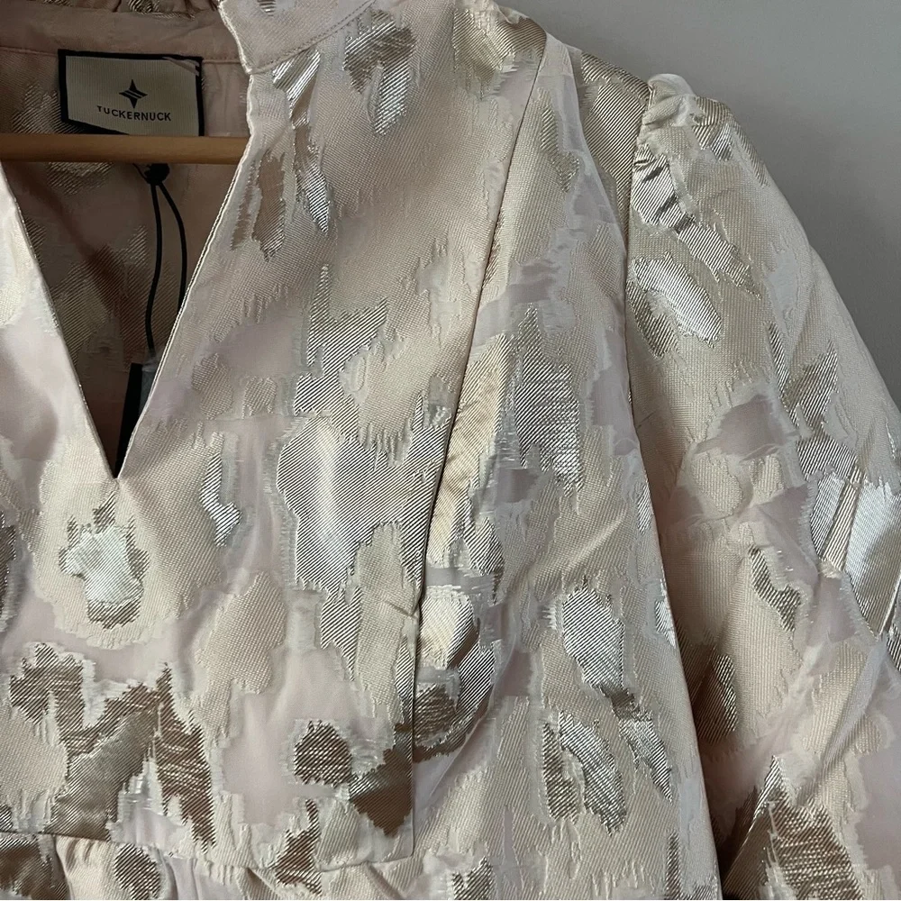 Tuckernuck palmerston mini dress size xxs champagne fil coupe cream beige - Picture 3 of 6